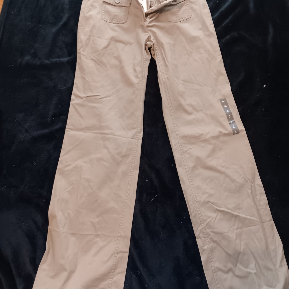 New York & Company Tan Flare Jeans